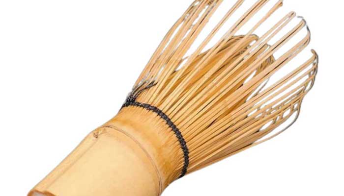 bamboo whisk side view