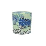 matcha tin can wrapped in washi paper b