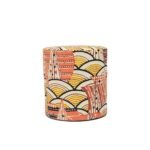 matcha tin can wrapped in washi paper c