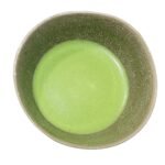ujiha tsuyu organic ceremonial grade matcha brewed in a chawan